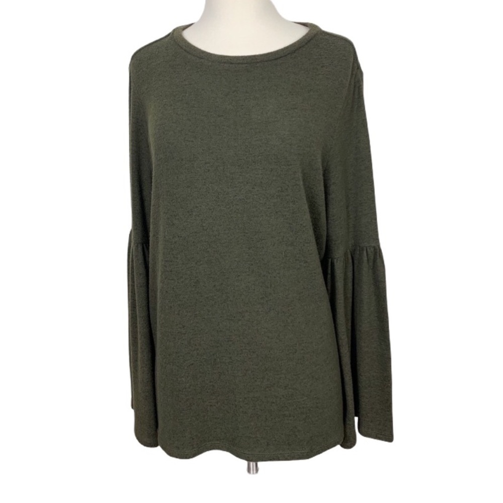 {Philosophy} Long Bell Sleeve Soft Sweater Top